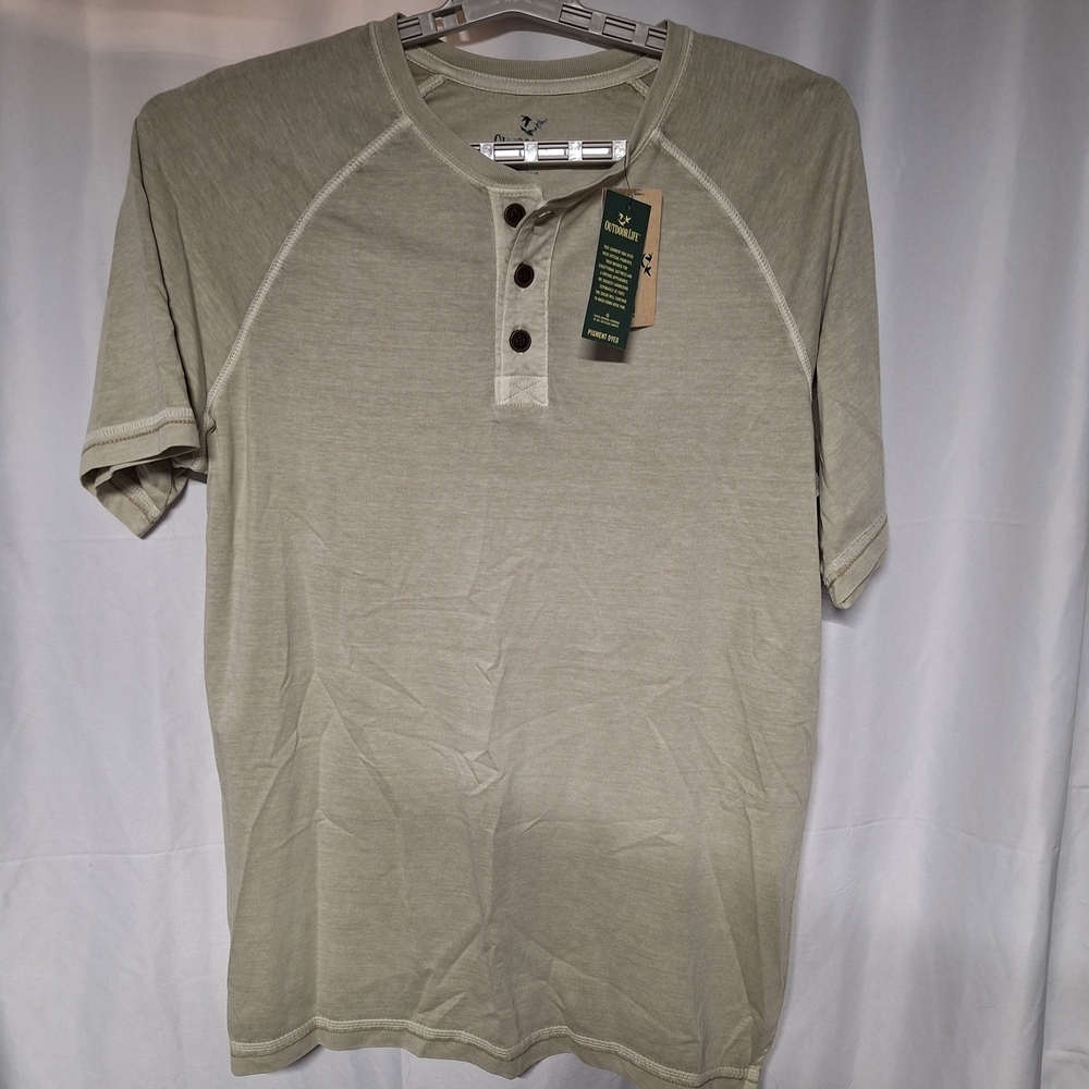 Outdoor Life Light Tan Henley Shirt